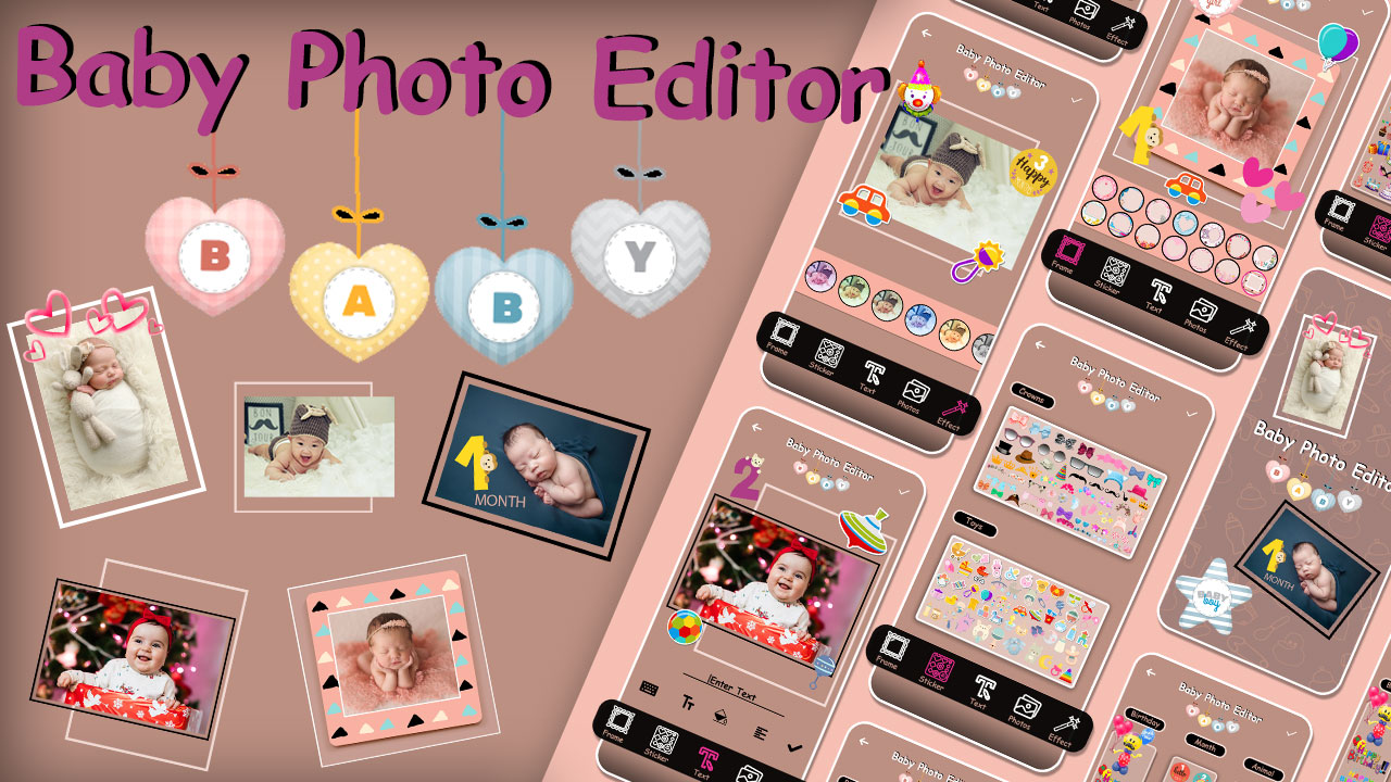 Baby Photo Editor Baby Frame Baby Photo Arts Cute Baby Photo